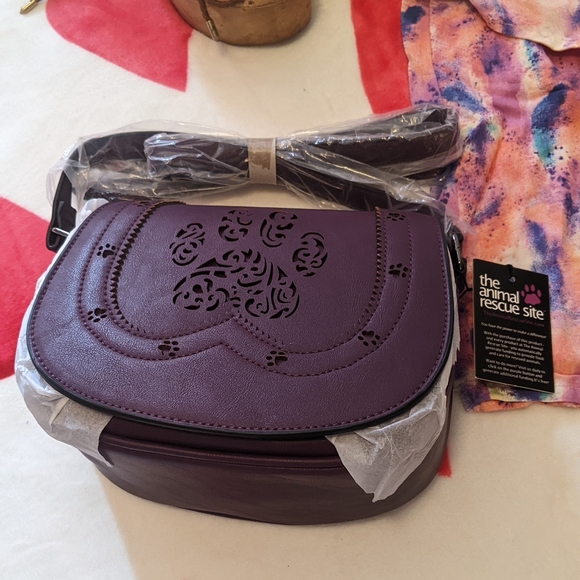 Handbags - Paw Print Satchel Crossbody